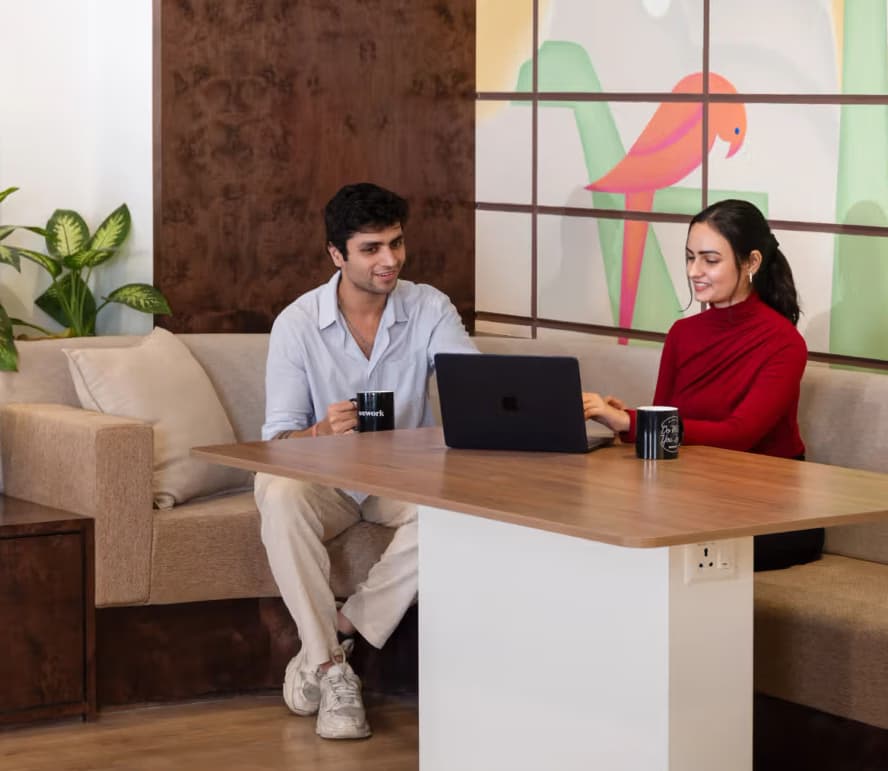 Team collaborating in a working session